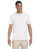 Gildan 2300 Ultra Cotton T-Shirt with a Pocket - White