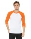 Bella + Canvas 3200 Unisex 3/4-Sleeve Baseball T-S...