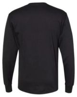 Hanes W120 Workwear Long Sleeve Pocket T-Shirt - Black