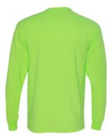 Jerzees 29LSR Dri-Power Active Long Sleeve 50/50 T-Shirt - Neon Green