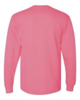 Jerzees 29LSR Dri-Power Active Long Sleeve 50/50 T-Shirt - Neon Pink