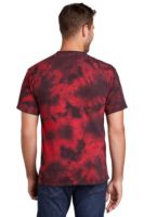 Port & Company © Crystal Tie-Dye Tee - Black/Red