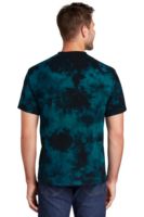 Port & Company © Crystal Tie-Dye Tee - Black/Teal