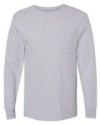 Hanes W120 Workwear Long Sleeve Pocket T-Shirt - L...