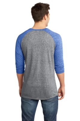 District © - Young Mens Microburn © 3/4-Sleeve Raglan Tee.