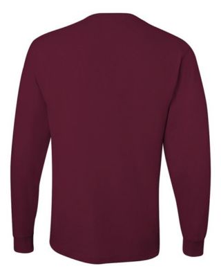 Jerzees 29LSR Dri-Power Active Long Sleeve 50/50 T-Shirt - Maroon