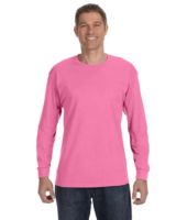 Jerzees 29LSR Dri-Power Active Long Sleeve 50/50 T-Shirt - Neon Pink