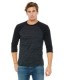Bella + Canvas 3200 Unisex 3/4-Sleeve Baseball T-S...