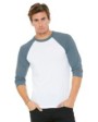 Bella + Canvas 3200 Unisex 3/4-Sleeve Baseball T-S...